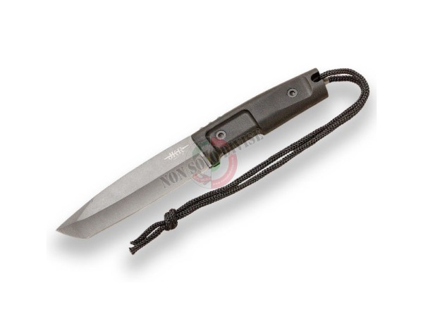 Coltello Da Sopravvivenza JKR 786, Impugnatura Gomma con Fodero Lama Rivestita in Titanio Art. JRC-0786