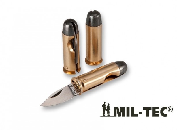 Coltello a Forma di Proiettile Pallottola 44 Magnum Militare da Collezione o Idea Regalo Mil Tec Art. 15399200