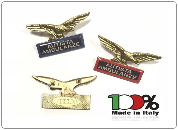 Spilla Aquila Distintivo Di Specialità Autista Ambulanze Soccorritori 118 Croce Rossa Italiana Misericordia Art.718-A.A.B