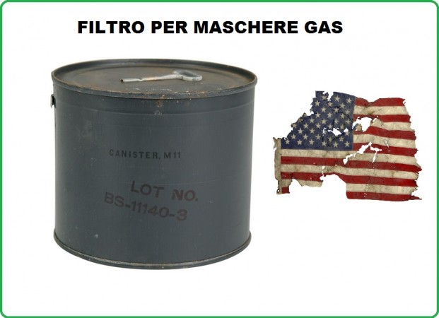 Filtro Nuovo Per Maschere Antigas Anti Gas Americana USGI M11 Art.91650510