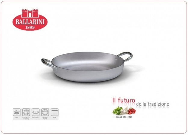Tegame 2 Maniglie Linea Professionale per Cuochi Chef Ballarini 1889 Italia Art.7008