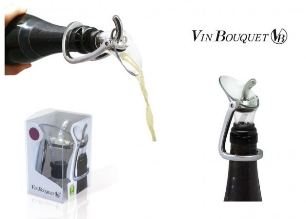 Tappo a Pressione con Apertura Champagne Vin Bouquet 2 in 1 Professionale Art. FIT007