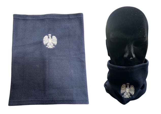 Scaldacollo Blu Fascia Scalda Collo Con Ricamo Polizia Penitenziaria Nuovo Logo Art. NSD-PP-NEW