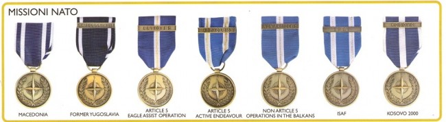 Medaglia Missioni NATO Esercito Carabinieri  Art.Fav-50