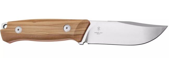 Coltello Lama Fissa con Fodero Fox Knives Rifle Receiver Olive Wood Raven Knives design  Art. FX-662 OL