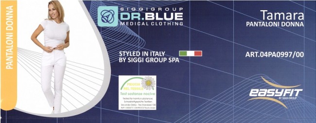 Pantaloni Donna Medicale Elasticizzati Easyfit Tamara  Dr.Blue Siggi Group Italia Art.04PA0997/00