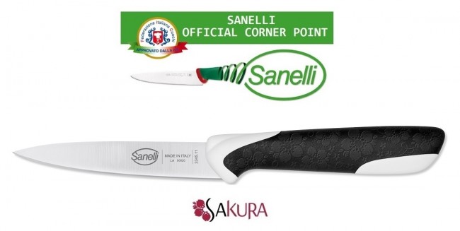 Linea Sakura Professional Knife Coltello Spelucchino  cm 11 Sanelli Italia Cuoco Chef Art. 334511