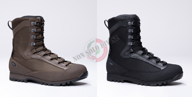 Anfibio Scarponcino Militare MARRONE o Nero Gore-Tex PILGRIM HL GT C.WIDE Acu Prodotto Italiano Art. 561CF.L