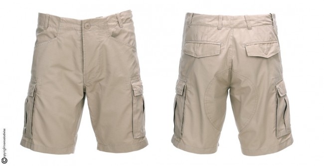Pantaloni Corti Multi Tasche Cargo Short Colore Sabbia Tan Fostex Art.  119280-T Cotone 100% varie Tasche Description: Cargo shorts made of 100%  cotton. Characteristics: Fashionable fitting Two side pockets on the front.