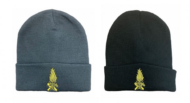 Berretto Zuccotto Papalina Watch Cap Invernale Nero o Grigio con Ricamo Guardia di Finanza Solo Logo  Art. NSD-GDF-X