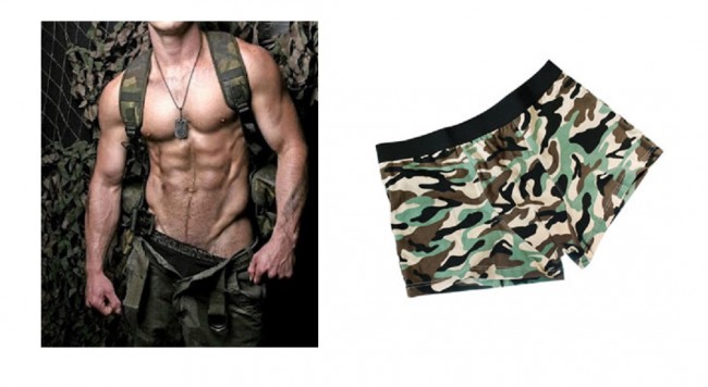 Boxer Uomo Militari  Woodland Elasticizati Art.11202020