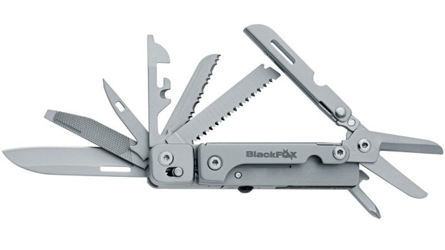 Coltello Pinza Multiuso Solver Black Fox Campeggio Alpinismo Tempo Libero Art. BF-207 