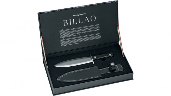 Coltello Billao Knife - N690Co & Corno di Bufalo  FOX Knives Fox Maniago da Collezione Coltello Tradizionale dell'equipaggiamento ufficiale della Polizia dell'Africa Italiana (PAI)  Art. FX-654CR
