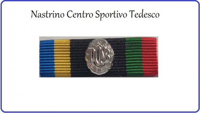 Nastrino Tedesco DOSB Rapportino Argento Art.DOSB-A