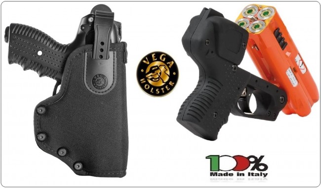 Fondina In Cordura Vega Holster per JPX4 Nuova 4 Colpi  JPX NYLON DUTY HOLSTER Polizia Locale Art. PN2 