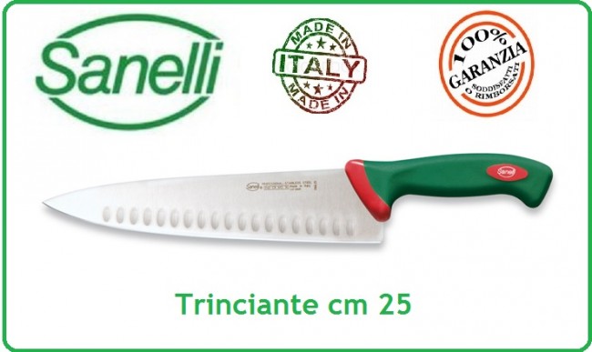 Linea Premana Professional Knife Coltello Trinciante Olivato cm 25 Sanelli Italia Art.316625