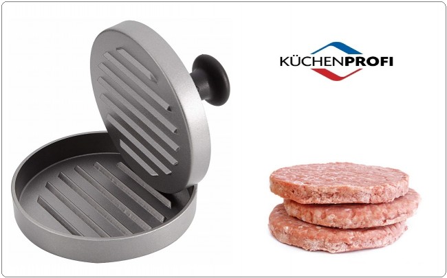 Pressa per Hamburger Küchenprofi  2 pezzi Professionale Ristorante Casa Albergo Idea Regalo   Art. 1066663012 