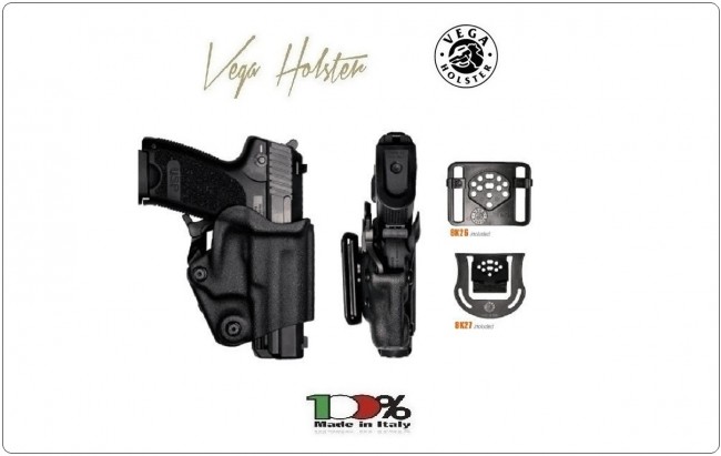 Fondina Polimero Termo formato Professionale Short Vega Holster Italia Polizia Carabinieri Vigilanza GPG IPS Art. VKS8