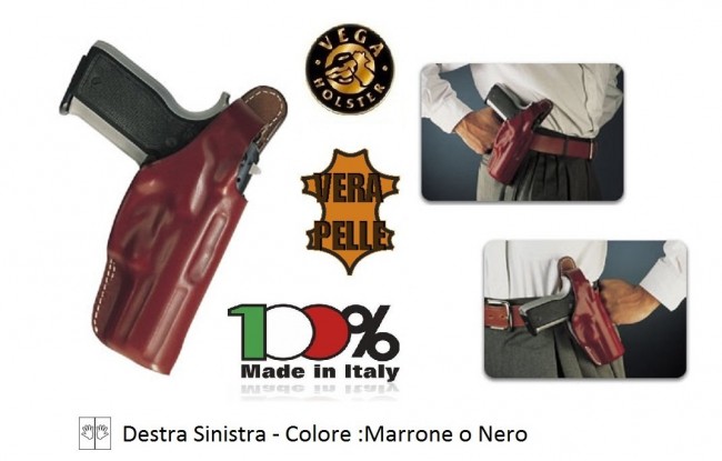 Fondina a Sgancio Rapido Pelle Professionale Vega Holster Italia Art.T1