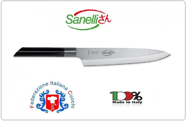 Linea SanelliSan Coltello Chef Verdura Frutta Carne Pesce cm 20 Sanelli Italia NEW Art.312320
