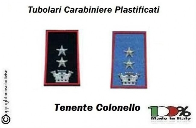 Tubolari Carabinieri Estivi - Invernali Tenente Colonnello Art. CC-T28