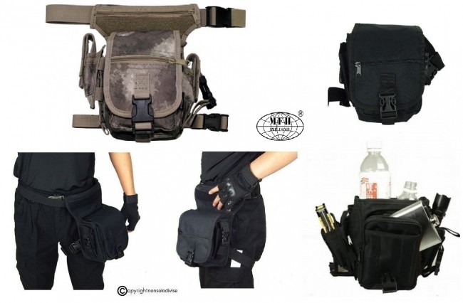 Hip Bag Marsupio Cosciale Mimetico Militare Camo  A-Tacs MFC Art. 30701P