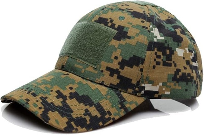 Cappellino Cappello Taglia Unica Baseball Tattico + Velcro INC101 Mimetismo ACU Scuro Art. INC101-ACU-S