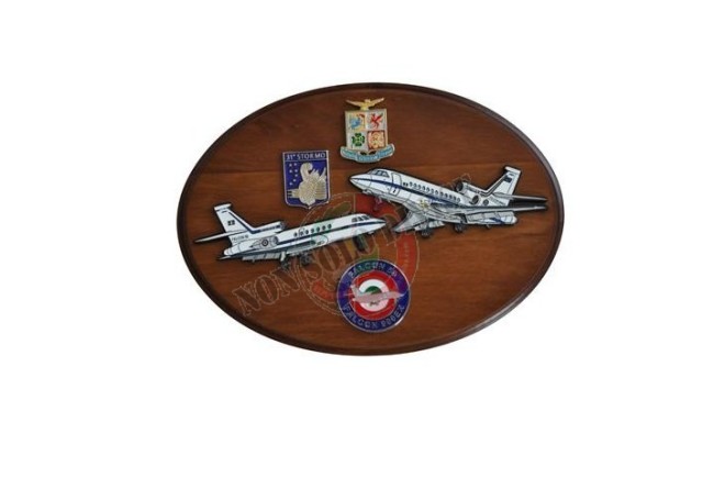 Crest Araldico Aerei FALCON 50 -  Aeronautica Militare Italiana cm 22,5 X 17,5 Art. AM0306