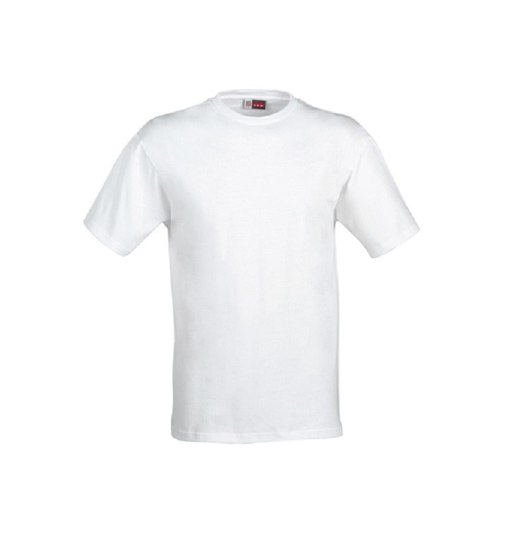 T-shirt Maglia M/C Bianca Art.00722L verstärkter Rundhals, 100 % Baumwolle