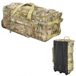 Borsone Trasporto Trolley Commando Bag Viaggio Militare Aeronautica  Esercito Muliicam A-TACS Nero Art.359900