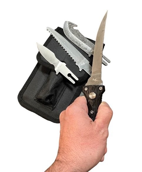 Couteau De Survie Vintage - Fixe 16,3 Cm - Pour Camping, Chasse - NEUF