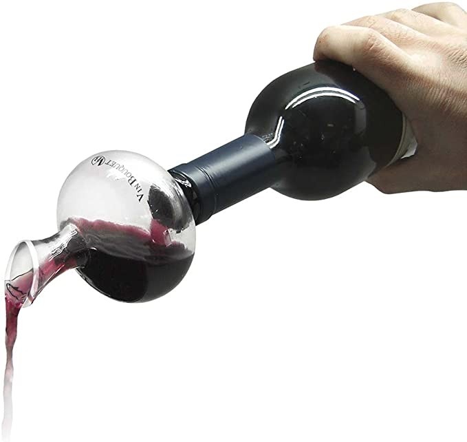 Set 2 Beccucci Versatore Per Vino Con Aeratore, Anti-Goccia, In Acrilico Senza BPA, Adatto A Tutte Le Bottiglie - 5