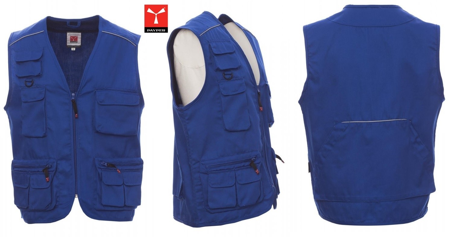 Gilet Uomo Lavoro Gilet Multitasche PAYPER Estivo Unisex