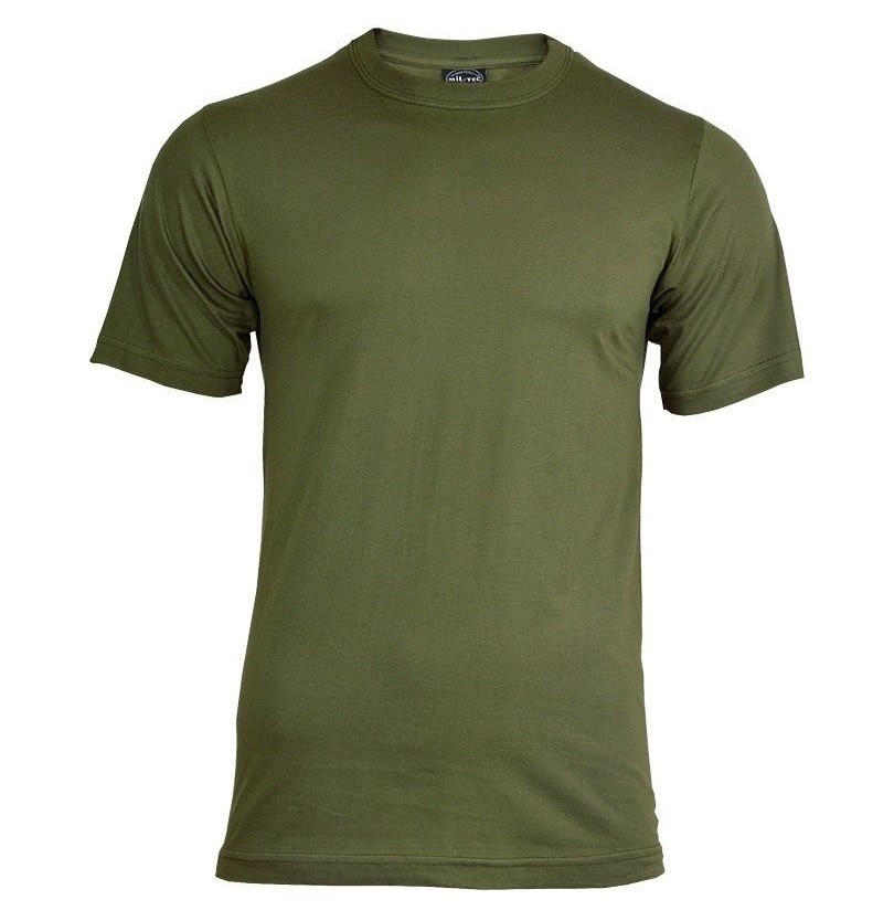 Maglietta Maniche Corte TShirt OD 100% Cotone T-Shirt Militare SBB Verde 