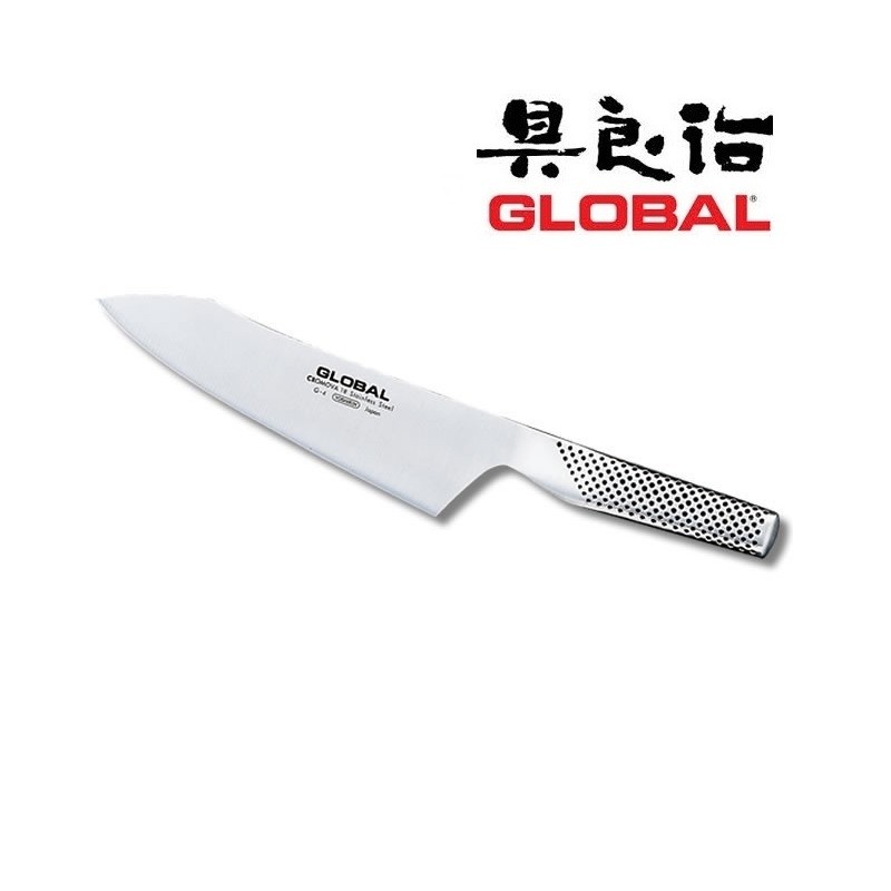 Coltello Forgiato Professionale Orientale 18 Global Art.G-4 Global G4 Linea  orientale per il coltello Global G4, ideale per il taglio delle verdure.  Lama 18 cm I Coltelli giapponesi Global, disegnati nel 1985