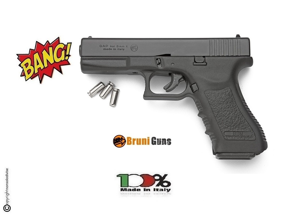 Bruni Pistola Gap\Glock Nero 8 mm a Salve Art.RP02215 Pistola
