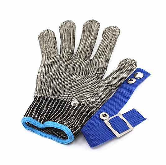 Guanti Anti-Taglio In Acciaio Inox 316L - 1 Paio, Taglia Medium, Argento - Foto 2