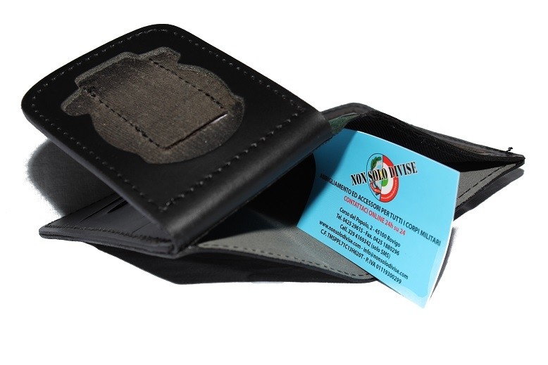 Portafoglio Portadocumenti Con Placca GPG – Guardia Particolare Giurata – Modello Vega Holster Italia – Vera Pelle, Professionale – Art.1WD148