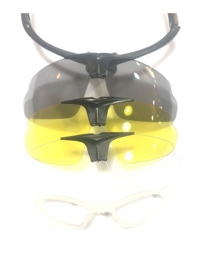 Bertoni Occhiali da Moto Antivento Avvolgenti con Lente Infrangibile