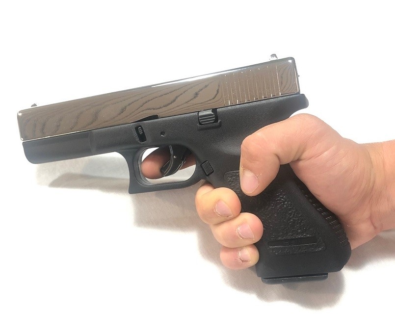 Pistola a Salve 8mm Bruni Glock G17 Silver Bicolor Cromata Opaca Bruni  Art.RP032315