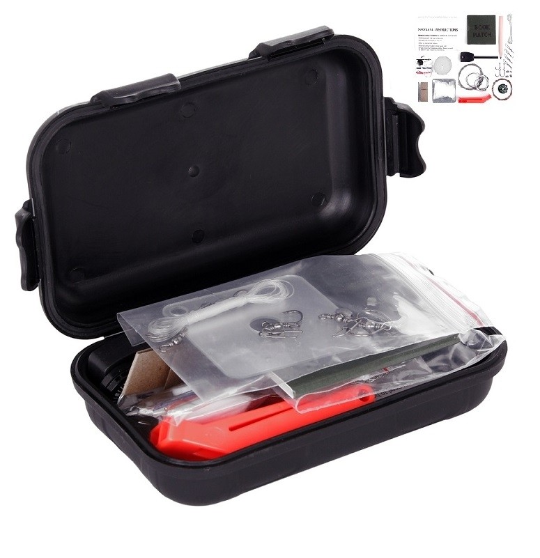 Kit Di Pesca Di Sopravvivenza XBFOCNH – 25 Pezzi, Portatile, Impermeabile, Per Escursionismo E Campeggio