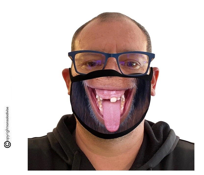 Mascherina Protettiva Modello Unisex Specifica Scimmia Con Lingua Allegra Simpatica Moda Lavabile Covid 19 Art Nsd C4x Materiale Traspirante La Nostra Maschera E Realizzata In Poliestere Traspirante E Confortevole Da Indossare Design Unico Stampato