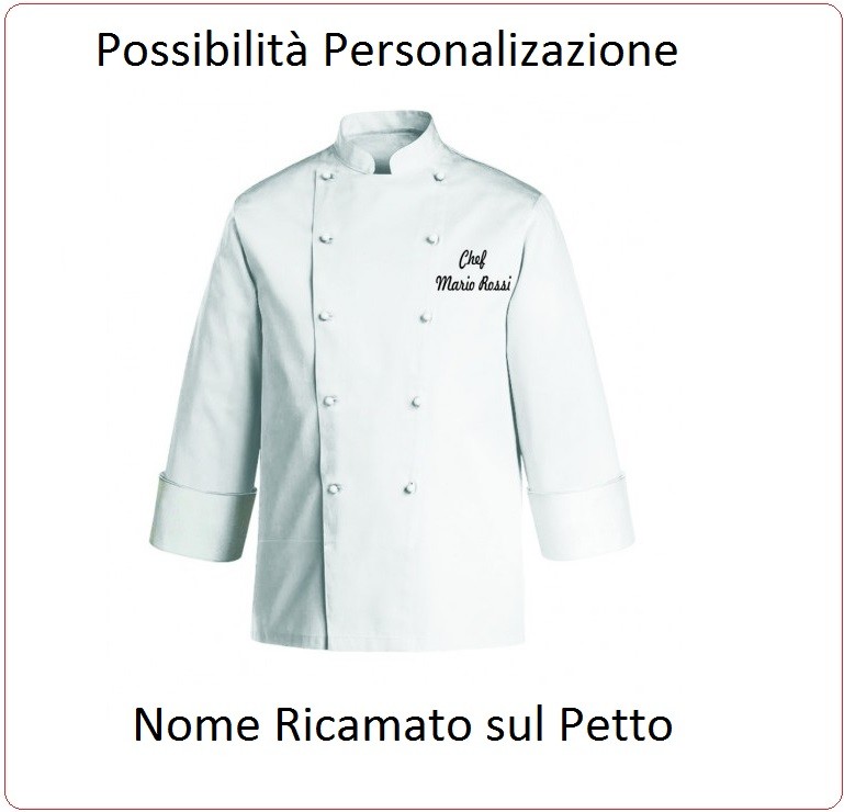 giacca chef donna personalizzata