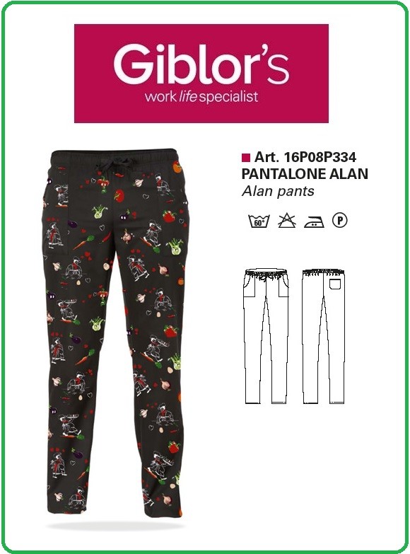 Pantaloni Da Cuoco Uomo Pantaloni Jogger In Cotone Con Elastico E