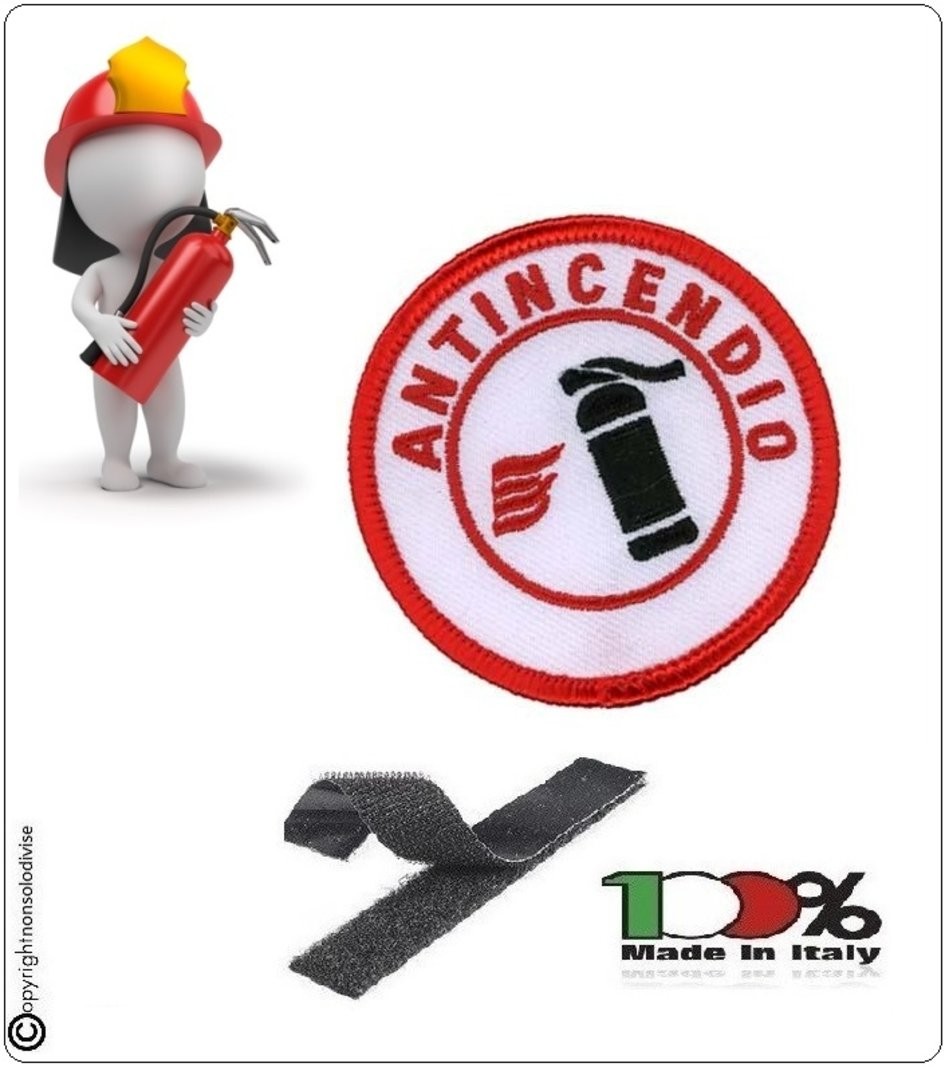 vsafety 11008 ac-s segno coperta antincendio id estintore, vinile autoadesivo, verticale, 75 mm x 200 mm, colore: rosso