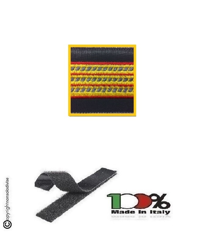 Gradi Velcro Per Polo E Tuta Op Guardia Di Finanza Maresciallo Aiutante Gdf 6x6 Art Gdf Op10