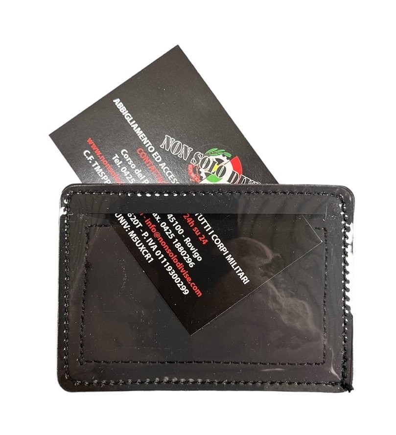 Portatessera Porta Badge con Velcro Reverse Predisposto per Divise Soccorso Sanitario Protezione Civile 118 Art. PORT1