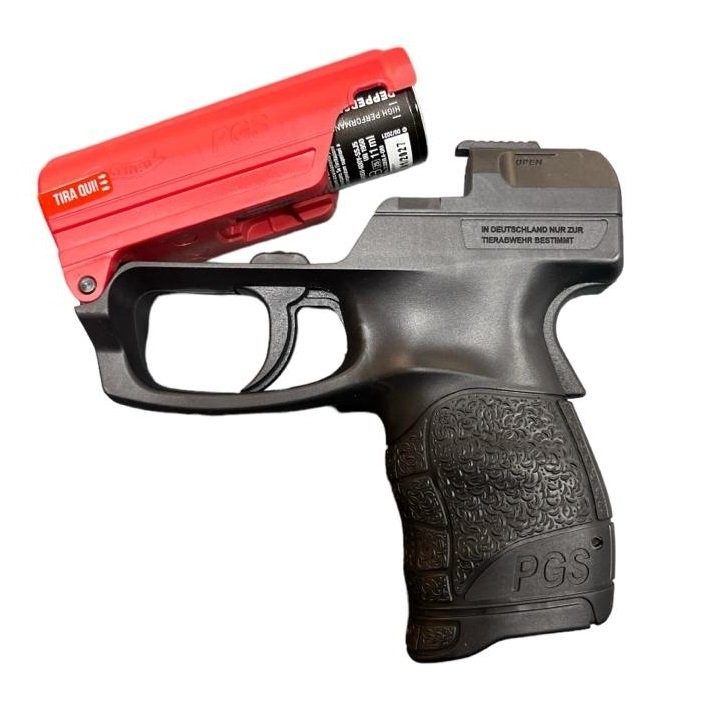 PDP Pistola Spray al Peperoncino NERA + ROSSO RICARICABILE Walther Difesa  Personale Libera Venita e Libero Trasporto Art.UM-2-2050 Walther pdp pistola  spray a gas al peperoncino, pratica piccola e leggera. Efficace contro