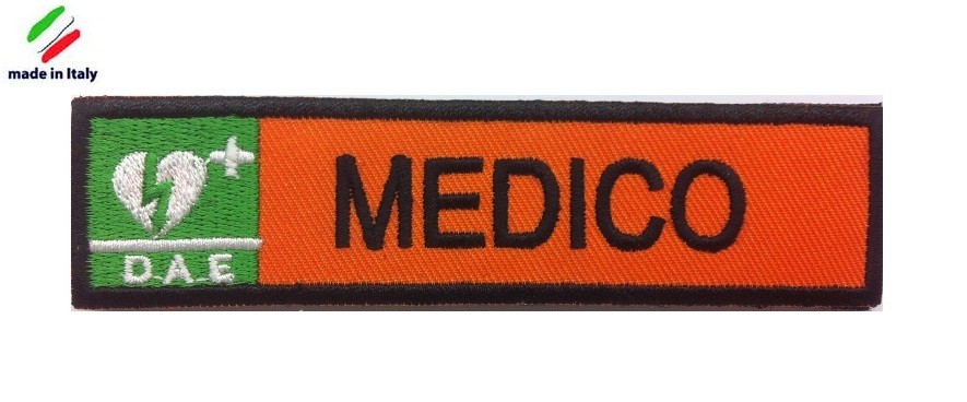 Toppa Toppe Patch OPERATORE DAE su base bianco da cucire