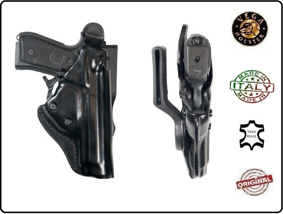 Vega Holster Fondina SHWD8 in Polimero Stampato Vari Colori e Modelli Pistola 